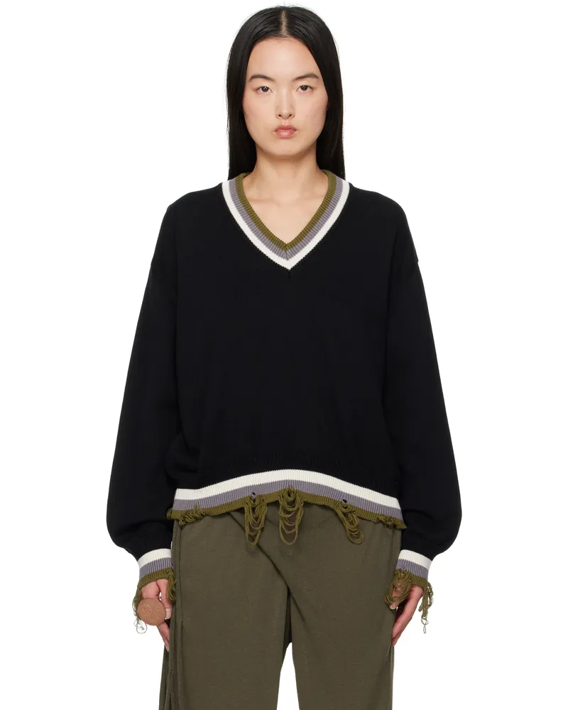 OTTOLINGER Black Oversized Sweater Black-white