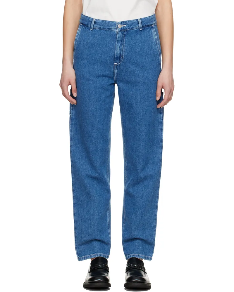 Carhartt WIP Blue Pierce Straight Jeans Blue