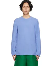 Comme des Garçons Blue Brushed Sweater Blue