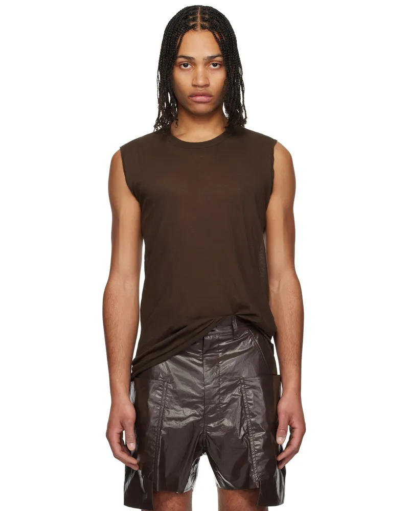Rick Owens Brown Basic SL Tank Top 14