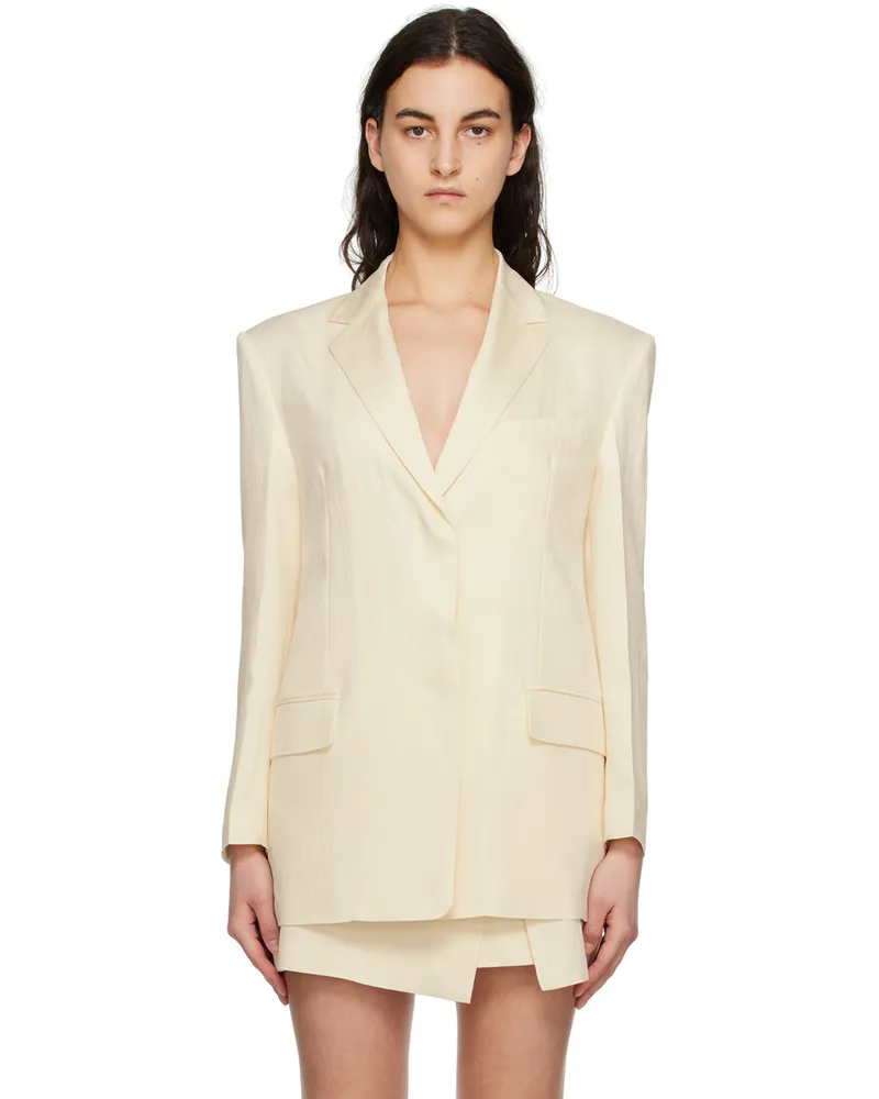 JUUN.J Off-White Carryover Blazer Ivory