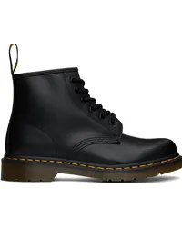 Dr.Martens Black 101 Yellow Stitch Ankle Boots Black