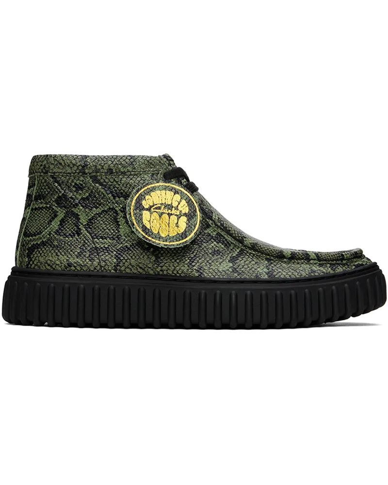 Martine Rose Green Clarks Edition Torhill Ankle Boots Green