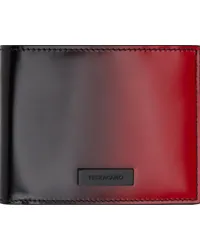 Ferragamo Black & Red Bifold Wallet Flame