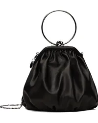 Yohji Yamamoto Black discord Clasp Drape Bag Black