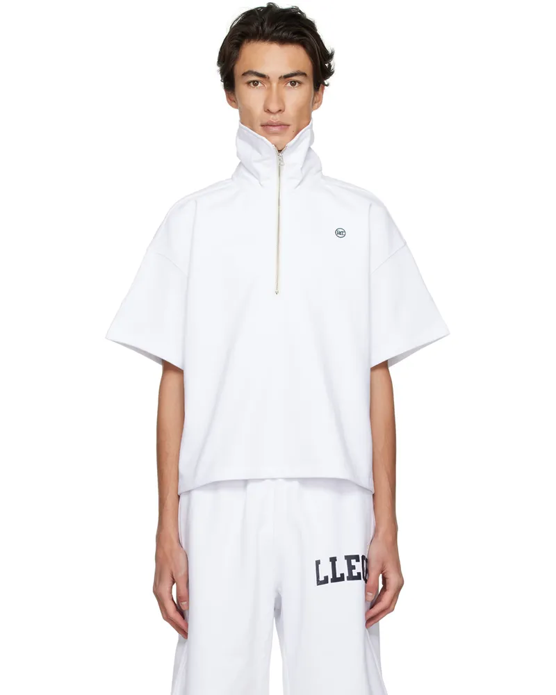 RECTO SSENSE Exclusive Off-White Half-Zip Polo Ow