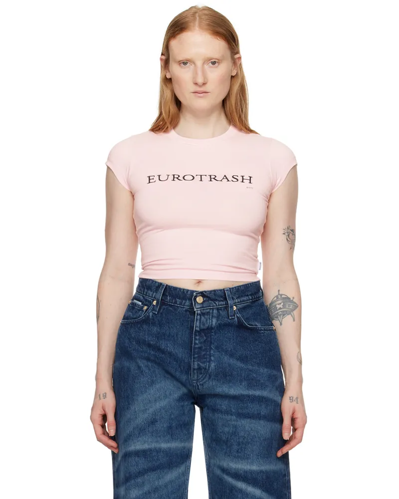 Eytys Pink Zion T-Shirt Eurotrash