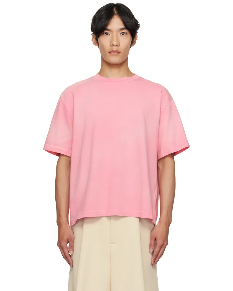 The Elder Statesman Pink Sunbleached Oversized T-shirt 691