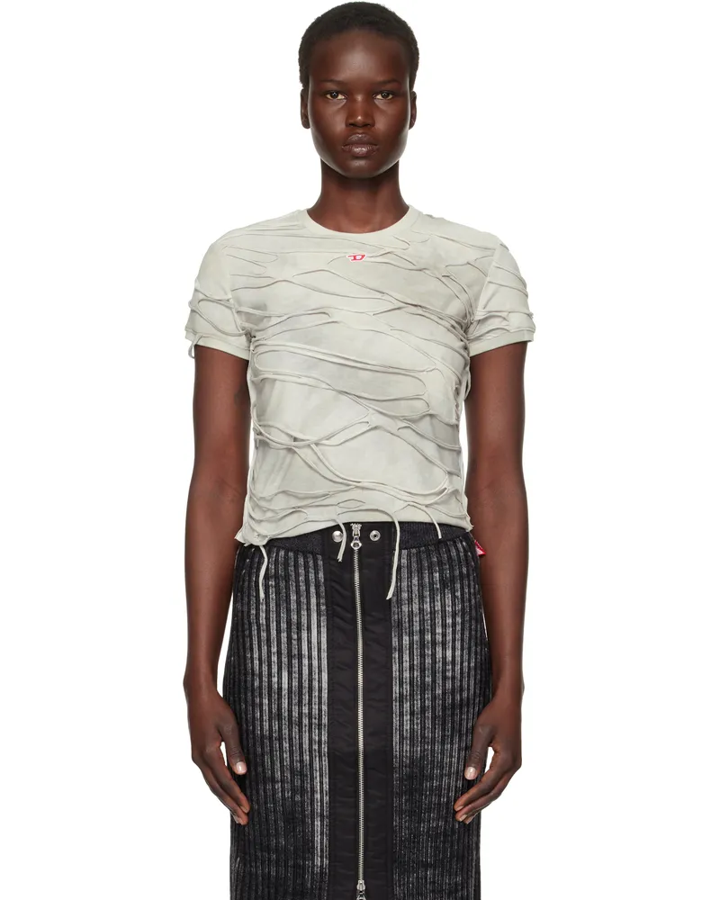 Diesel Black T-Uncutie-Long-P1 T-Shirt 9cj