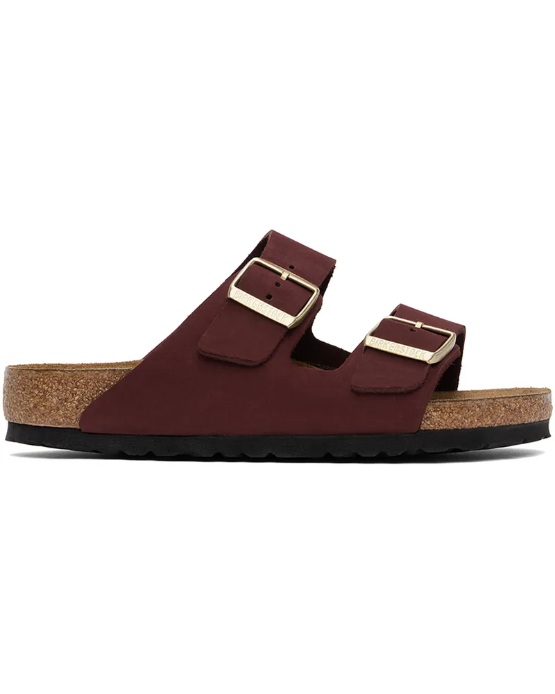 Birkenstock Burgundy Regular Arizona Soft Footbed Sandals Zinfandel