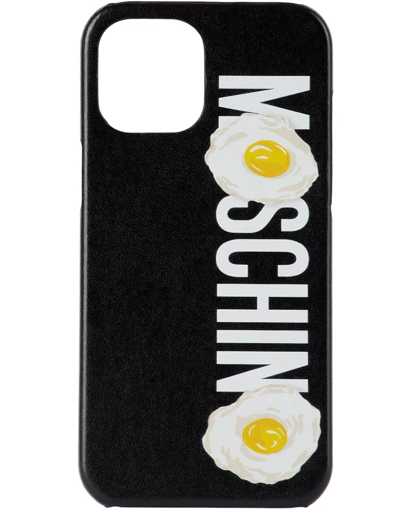 Moschino Black Logo Egg iPhone 12 Pro Max Case Fantasy