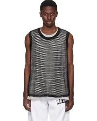 RECTO Black & Gray Honeycomb Tank Top Set Bk