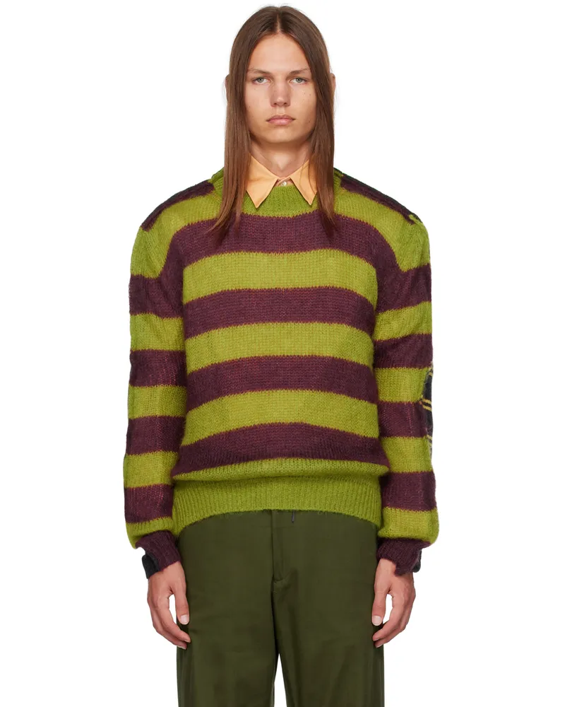 Marni Multicolor Striped Sweater Mxv37