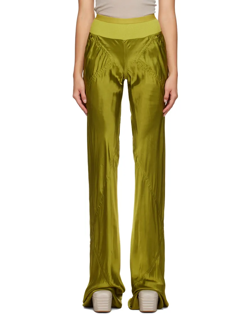 Rick Owens Yellow Bias Trousers 32