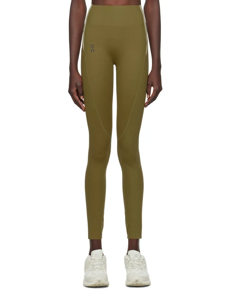 ON Green Movement Long Tights Sport Leggings Hunter