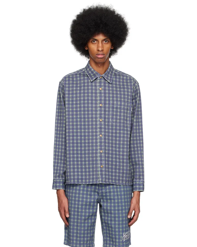 Noon Goons Blue Surf Denim Shirt Surf