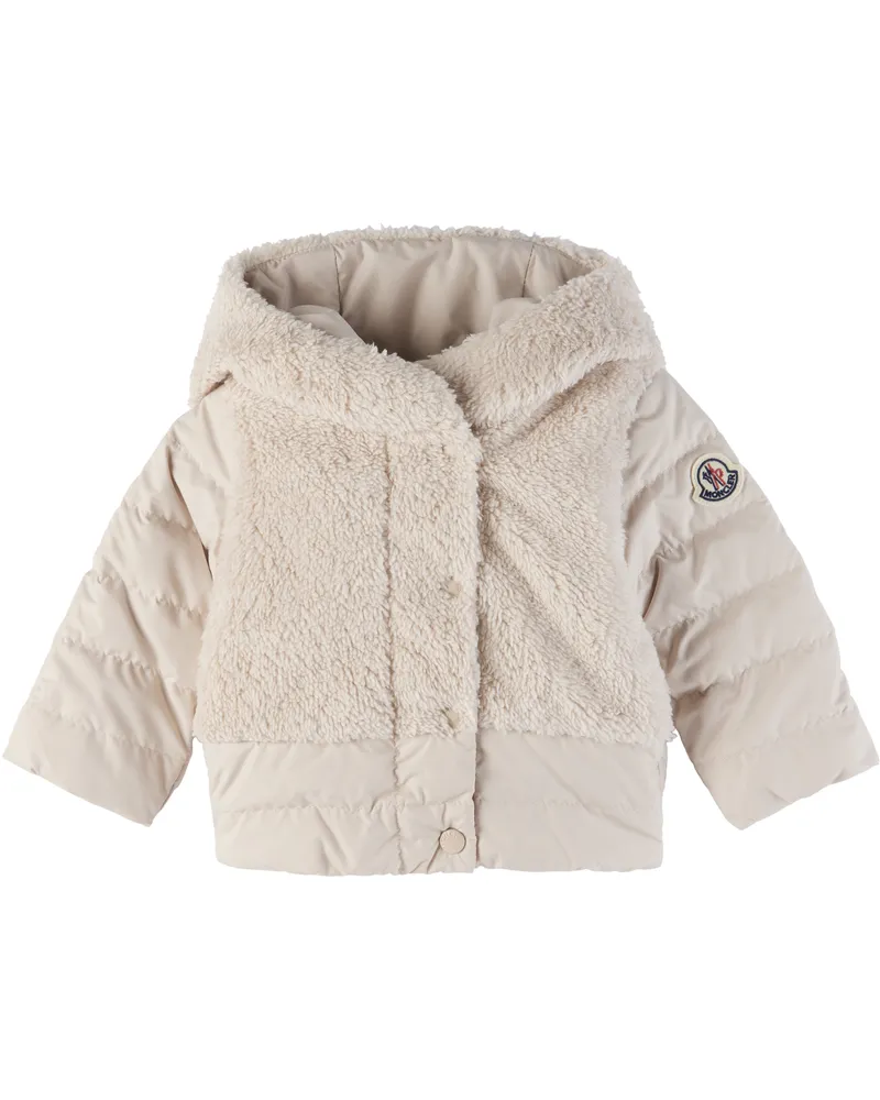 Moncler Baby Pink Jerima Hooded Teddy Down Jacket 51n