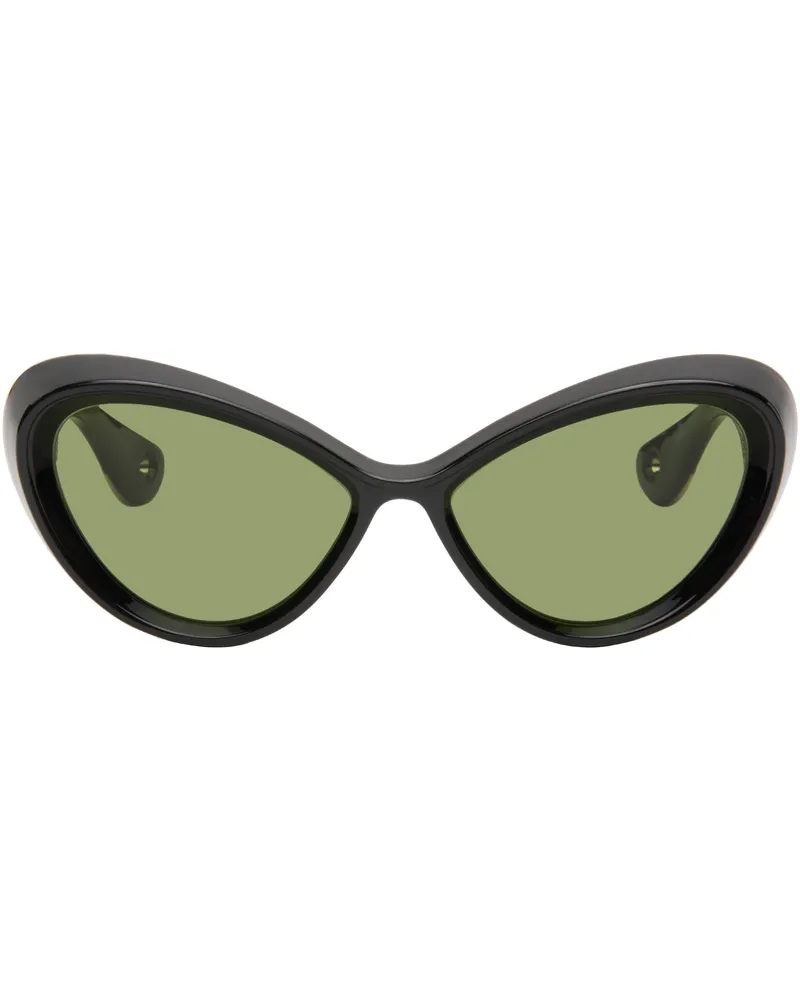 Jean Paul Gaultier Black 'The Parisian Cat' Sunglasses 00