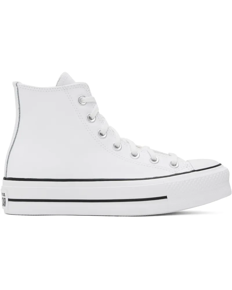 Converse White Chuck Taylor All Star Lift Leather Sneakers White