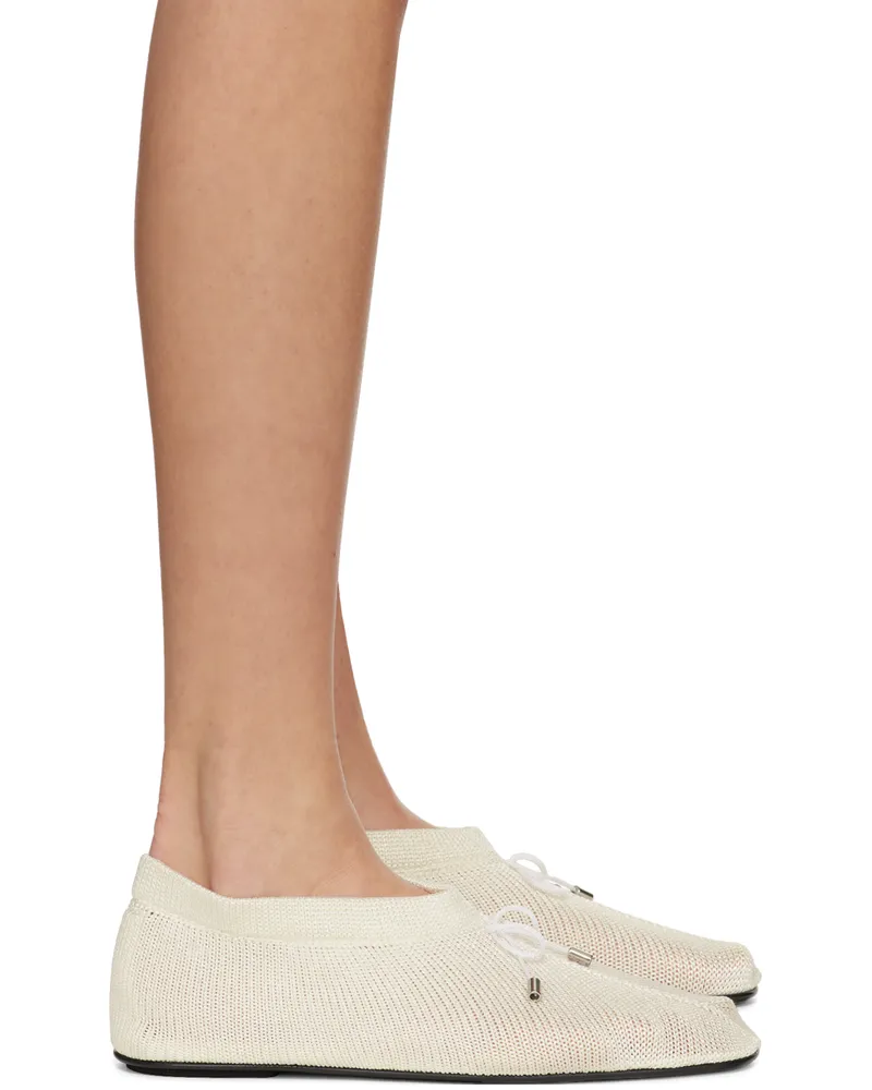 Totême Off-White 'The Knitted' Ballerina Flats 055