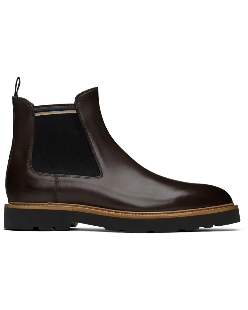 Paul Smith Brown Argo Chelsea Boots 69