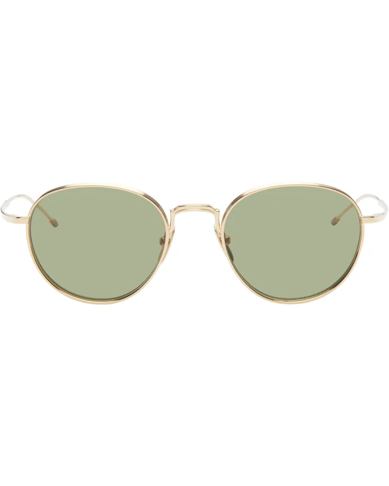 Thom Browne Gold Titanium Round Sunglasses 711