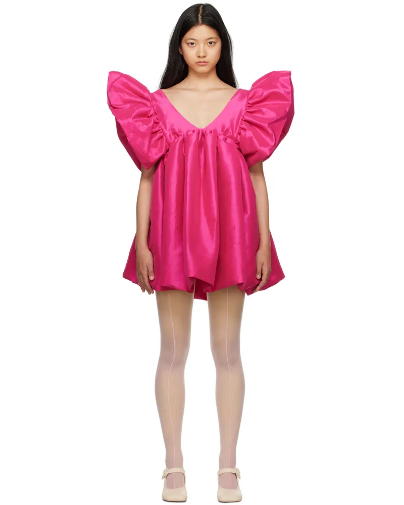 Kika Vargas Pink Adri Minidress Fuchsia