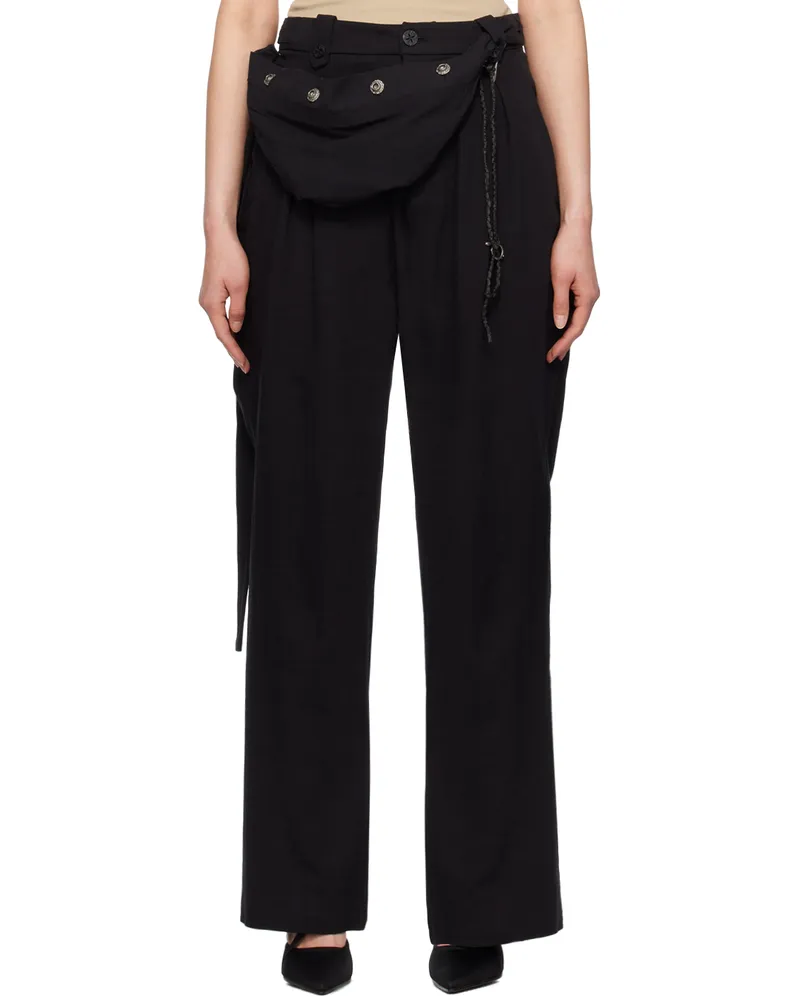 Hyein Seo SSENSE Exclusive Black Trousers Black