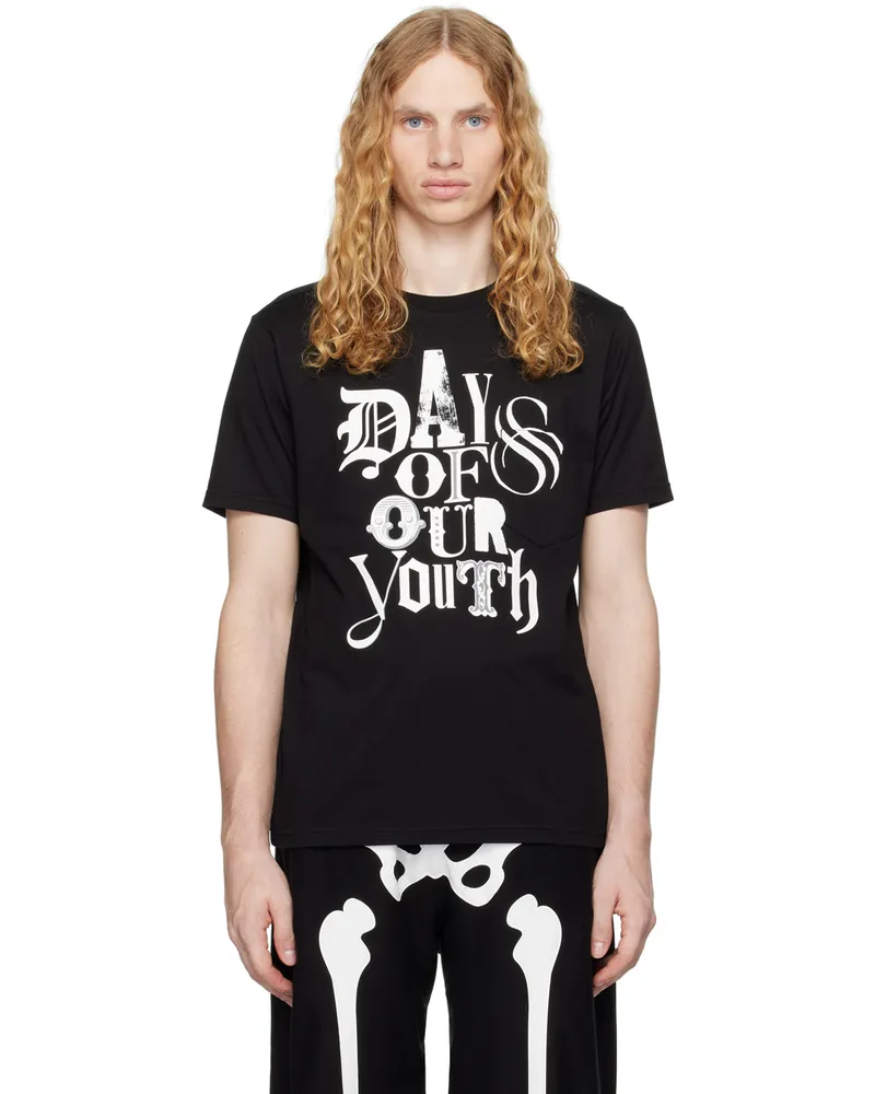 TheSoloIst Black 'Days Of Our Youth' T-shirt Black