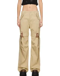 R13 Khaki Trench Cargo Pants Lt