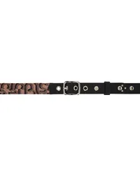 Acne Studios Pink & Black Monogram Buckle Belt Brpink