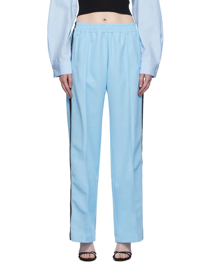 Alexander Wang Blue Pinched Seam Track Pants Arctic