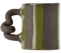 Black & Green Stripe Delights Mug