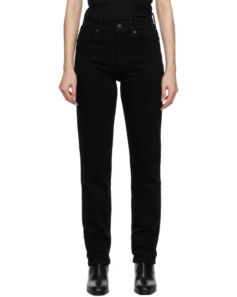 Rag & Bone Black Slim-Fit Jeans Black