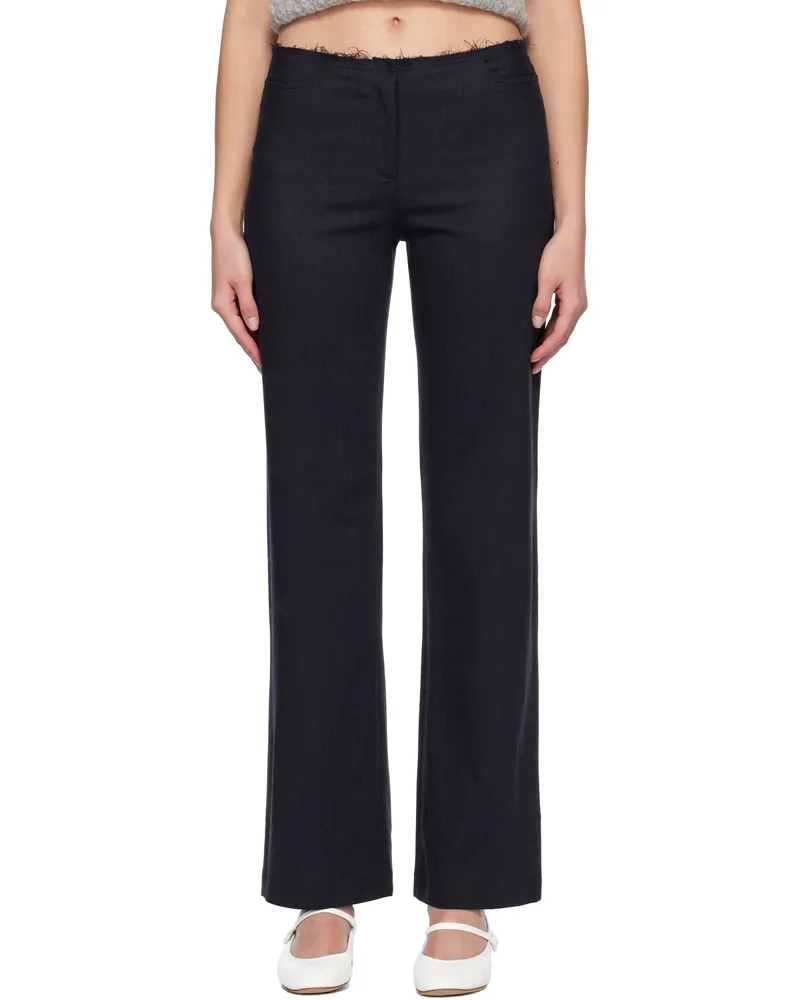 Paloma Wool Navy Sienna Trousers 134