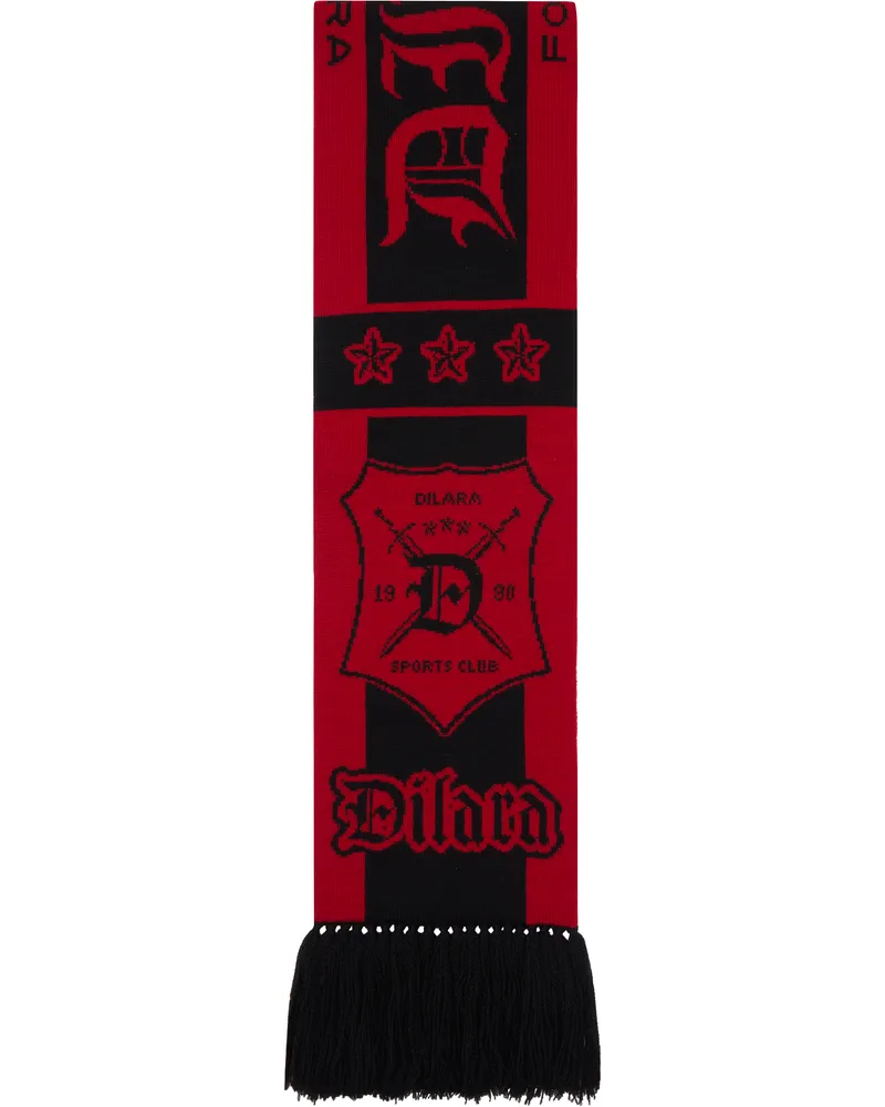 Dilara Findikoglu Black & Red Femme Vortex Scarf Black