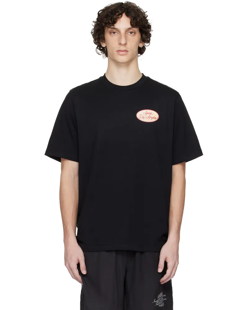 Amiri Black Station Patch T-shirt Black
