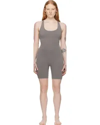 SKIMS Gray Outdoor Mid Thigh Jumpsuit Smoke