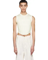 Dion Lee Off-White Corset Tank Top Ivory