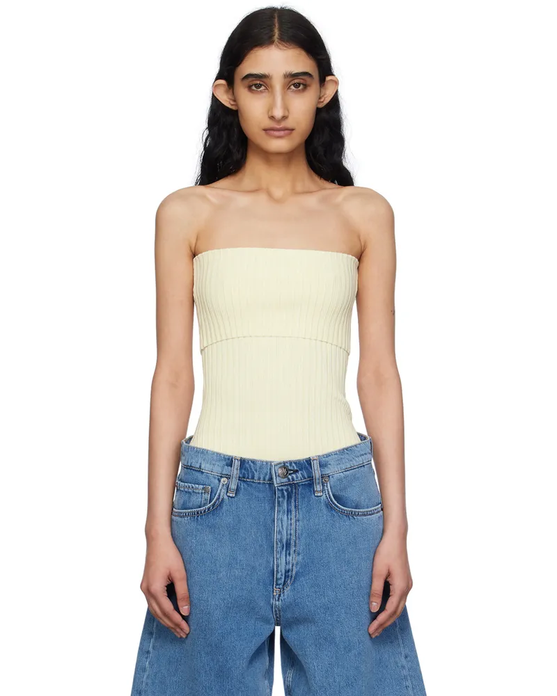 Rag & Bone Off-White Kaela Tube Top Ivory