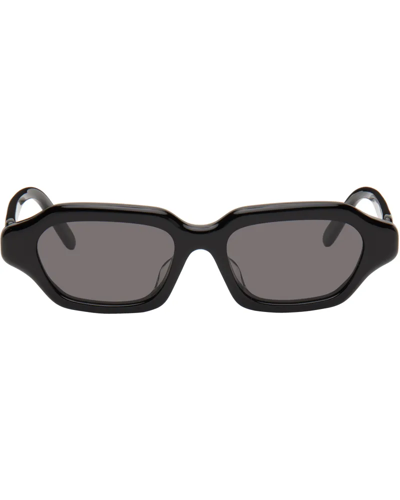Loewe Black Rectangular Slim Sunglasses Shiny