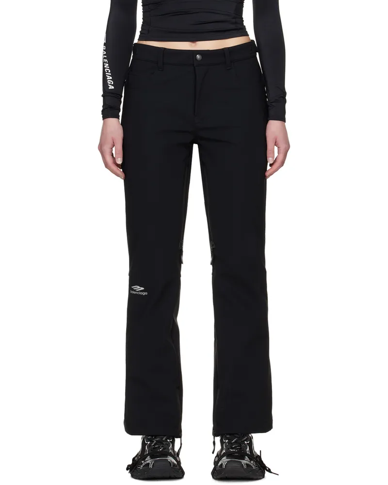 Balenciaga Black 3B Sports Icon Ski Trousers 1000