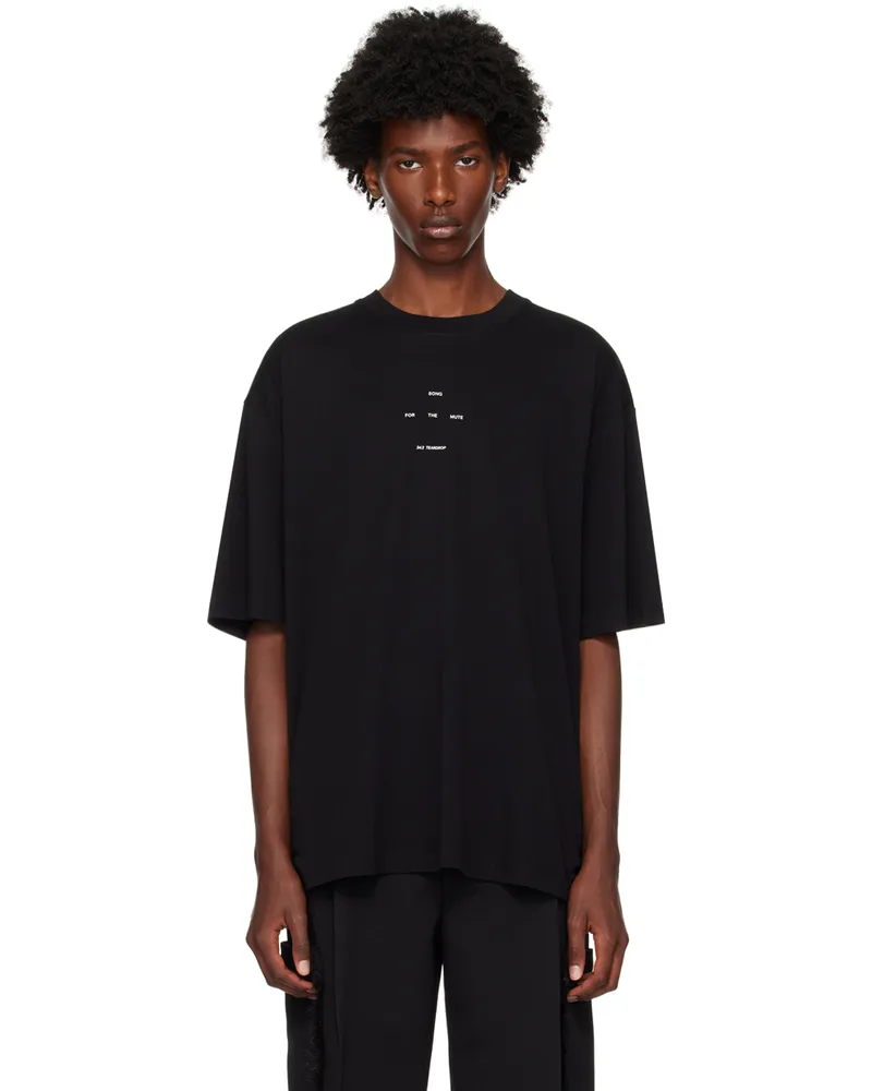 Song For The Mute Black Logo T-Shirt Black