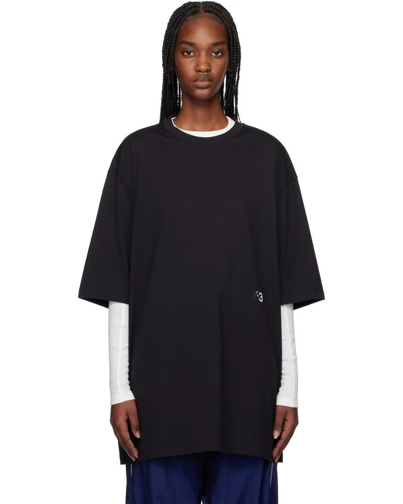 Y-3 Black U Boxy T-shirt Black