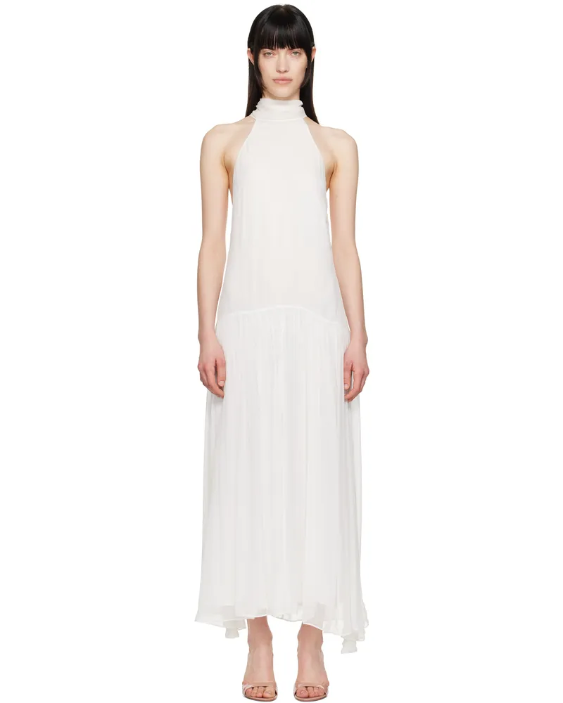 bec & bridge White Inka High Neck Maxi Dress Ivory