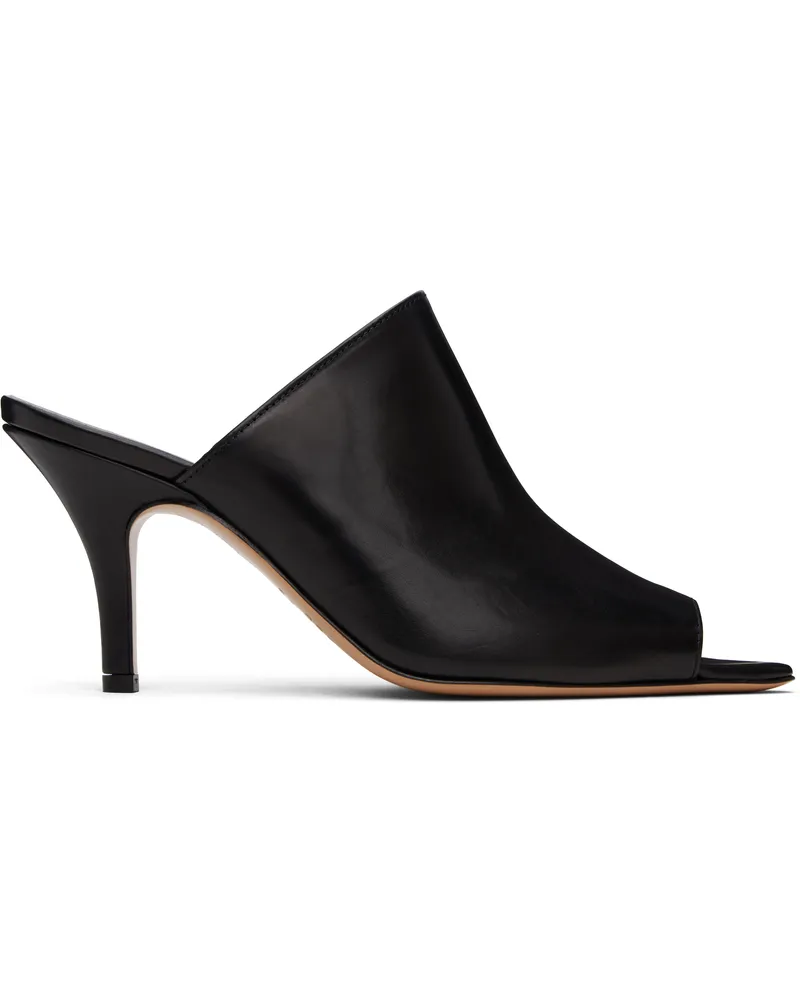 Maison Margiela Black Oil Sandal Mules T8013