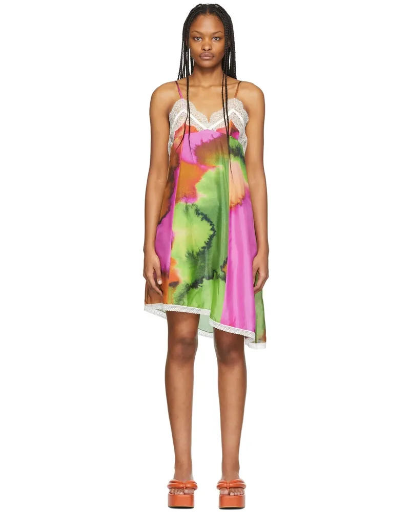 Dries van Noten Multicolor Lace Mid-Length Dress 304