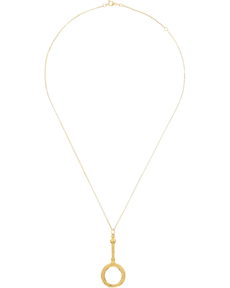 Alighieri Gold 'The Poet's Lens' Necklace 24kt