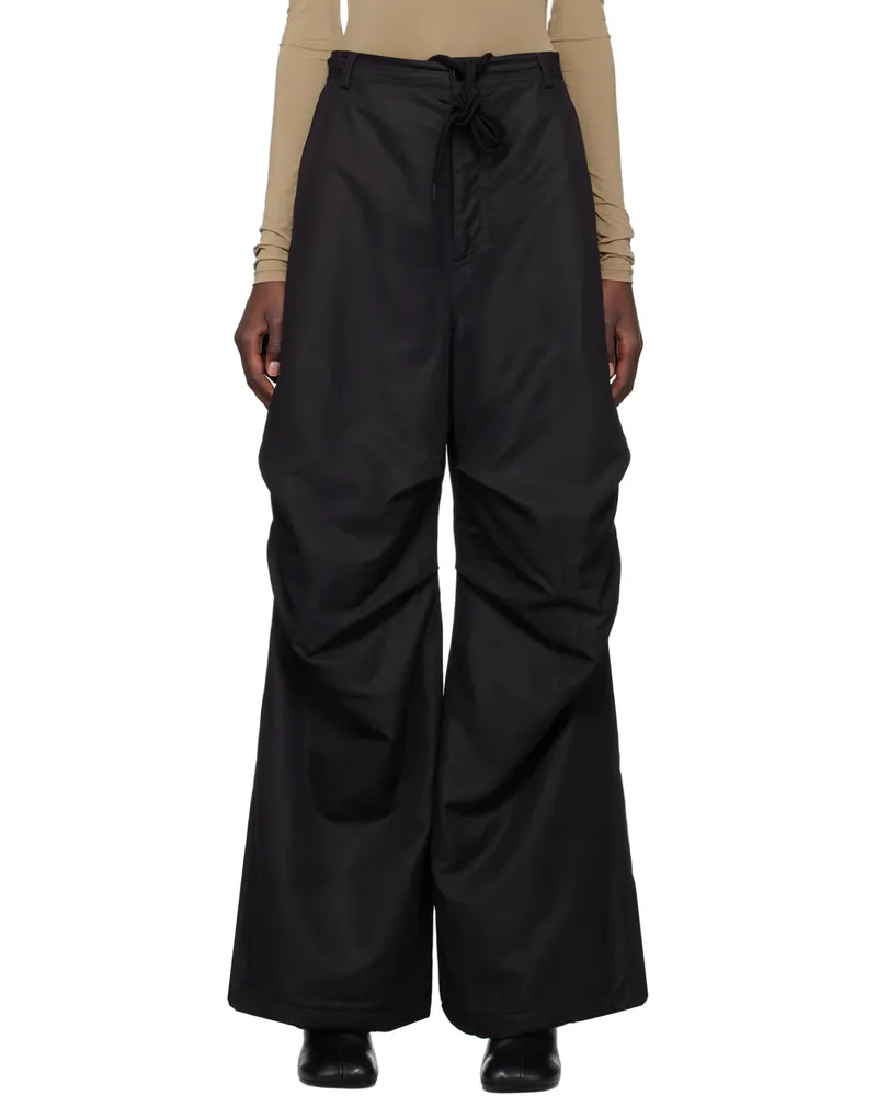 Maison Margiela Black Wide-Leg Trousers 900