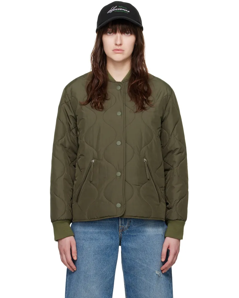 A.P.C. Khaki Camilla Bomber Jacket Jac